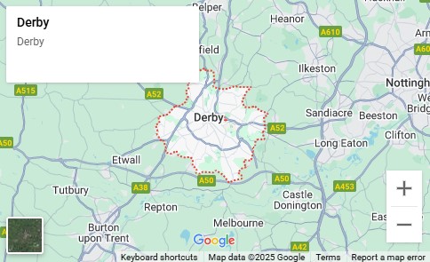 charging points in derby